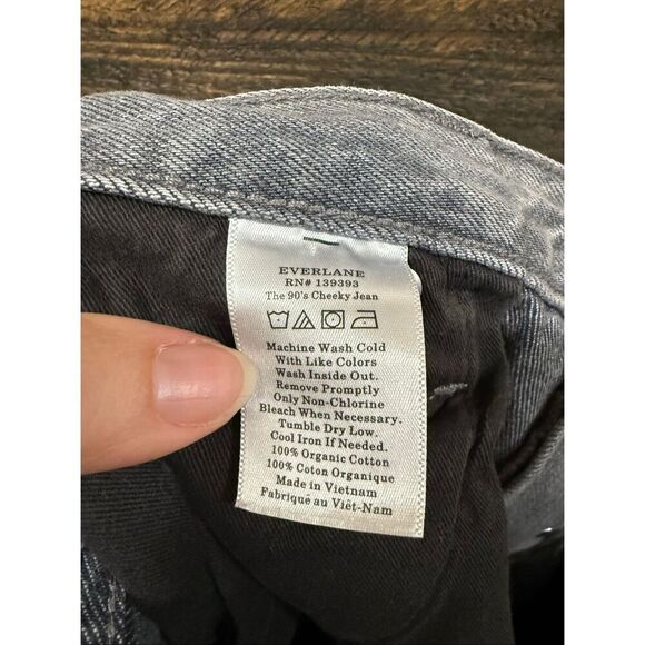 Everlane cropped grey the 90’s cheeky jeans size 31 - Picture 5 of 10